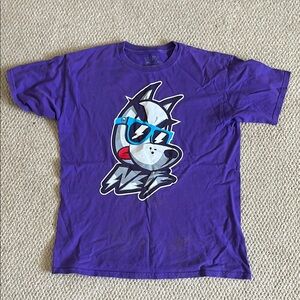 NEFF X Snoop Dogg. Purple T Shirt. Y2K